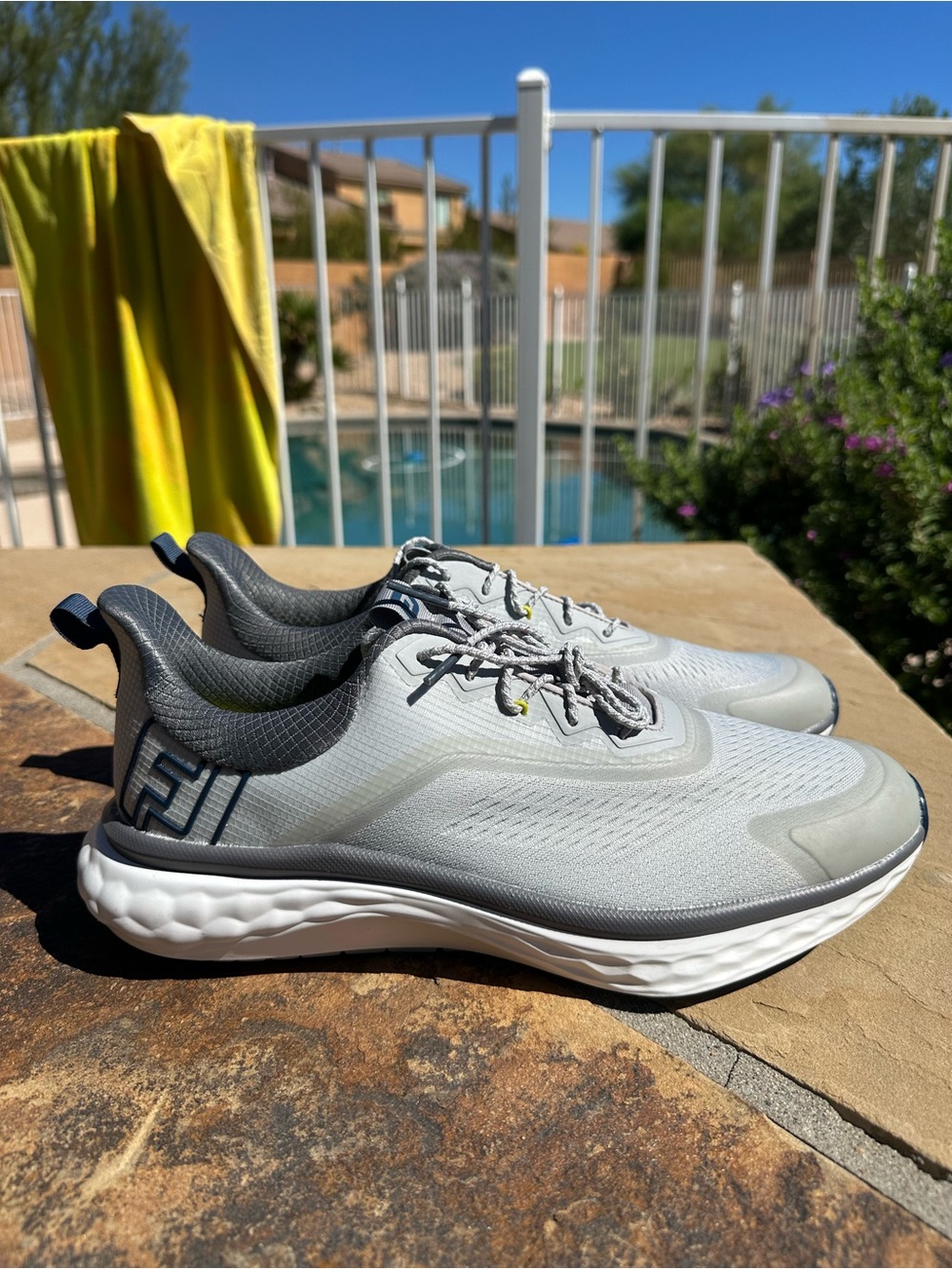 Footjoy Quantum Spikeless Golf Shoes Gray 56991 Lightweight Cushion Men’s 11.5